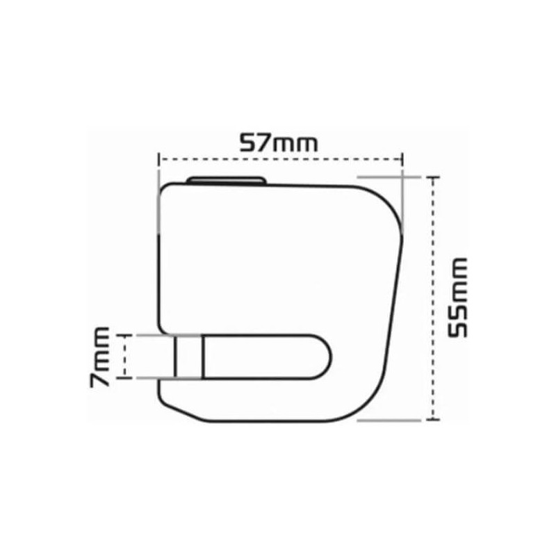 Candado moto con alarma Oxford Micro XA5